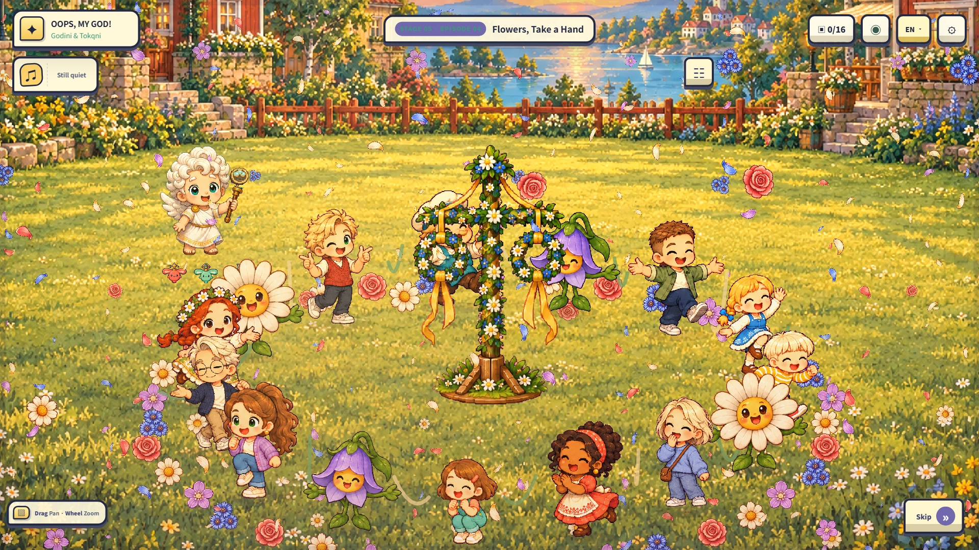 People and flowers join hands for Stockholy's flower-dance finale